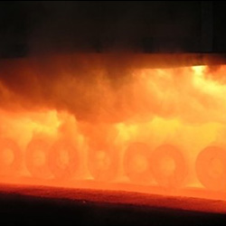 Extrusion Process - preheat billets