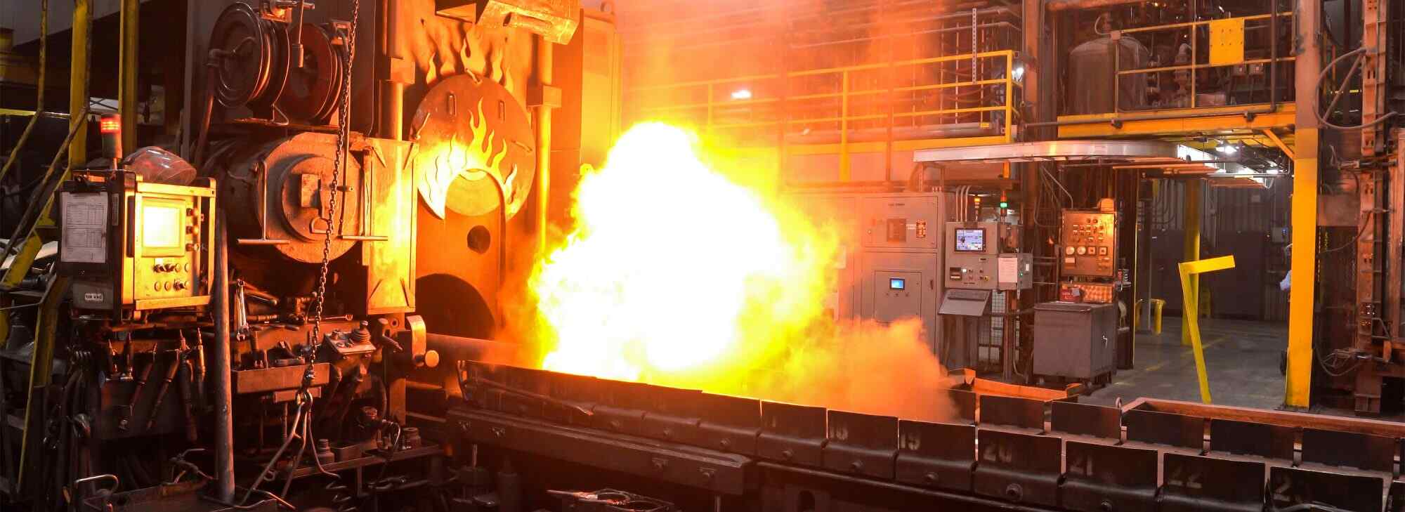 extrusion press at elmet technologies