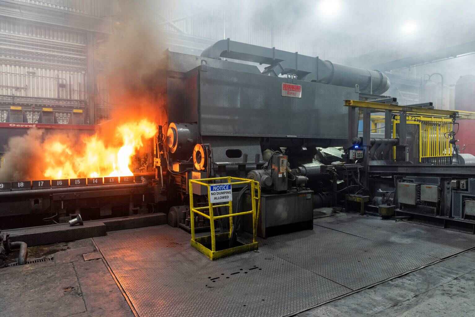 Extrusion press at Elmet